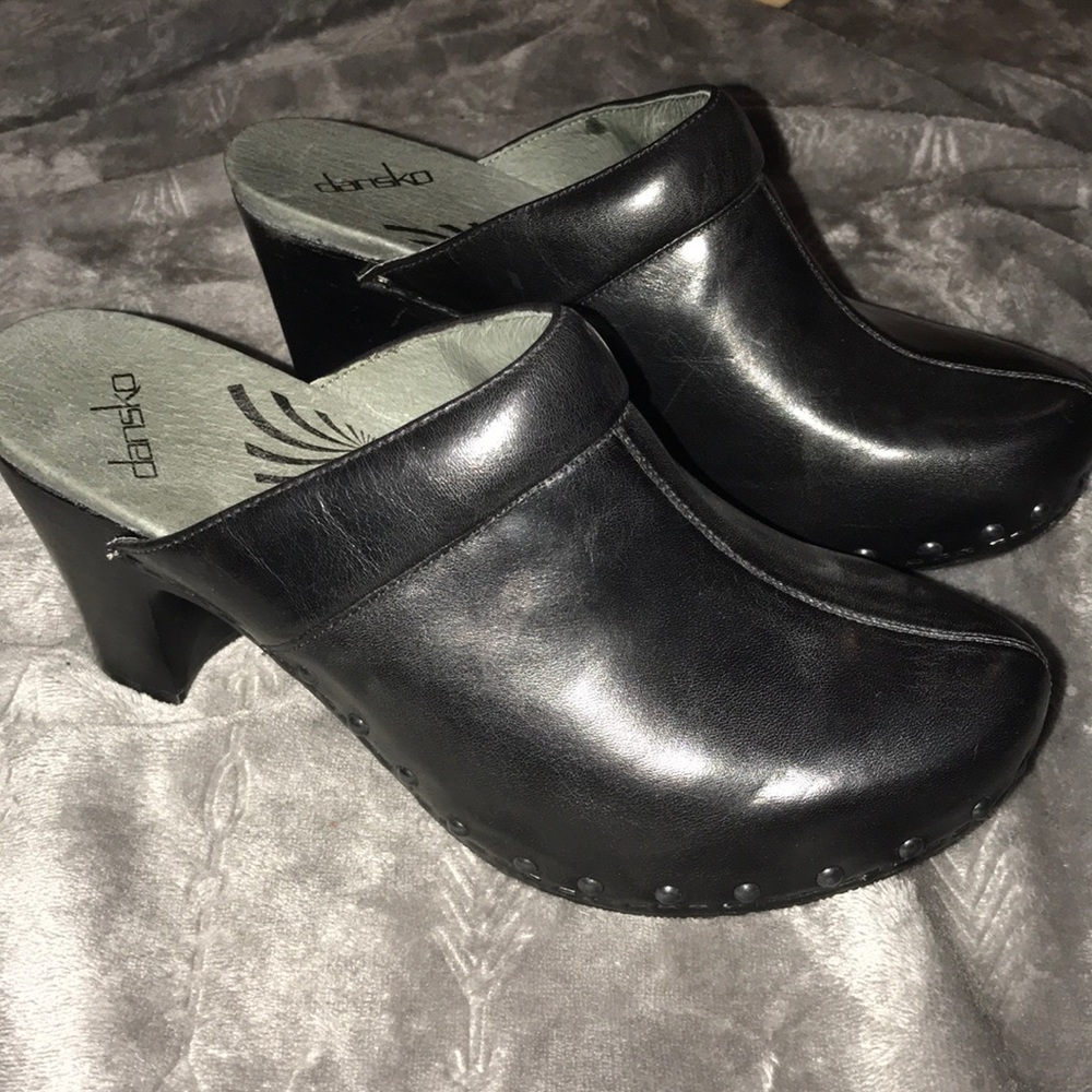 Black mule heels